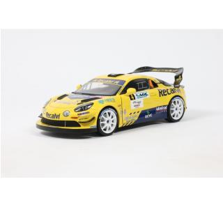 ALPINE A110 RGT+ YELLOW #4 M.FUSTER / D.FUENTES RALLYE DU MONT BLANC 2025 Solido 1:18 Metallmodell